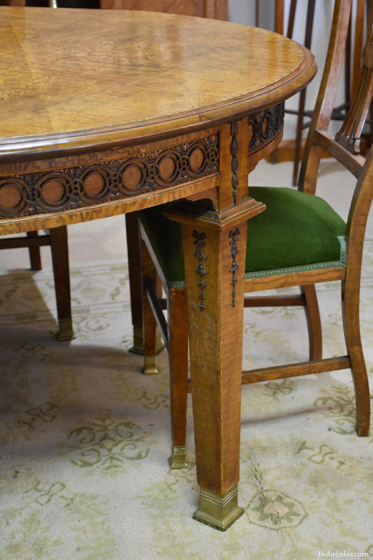 Antig&uuml;edades: Comedor antiguo madera caoba rubia - Foto 5