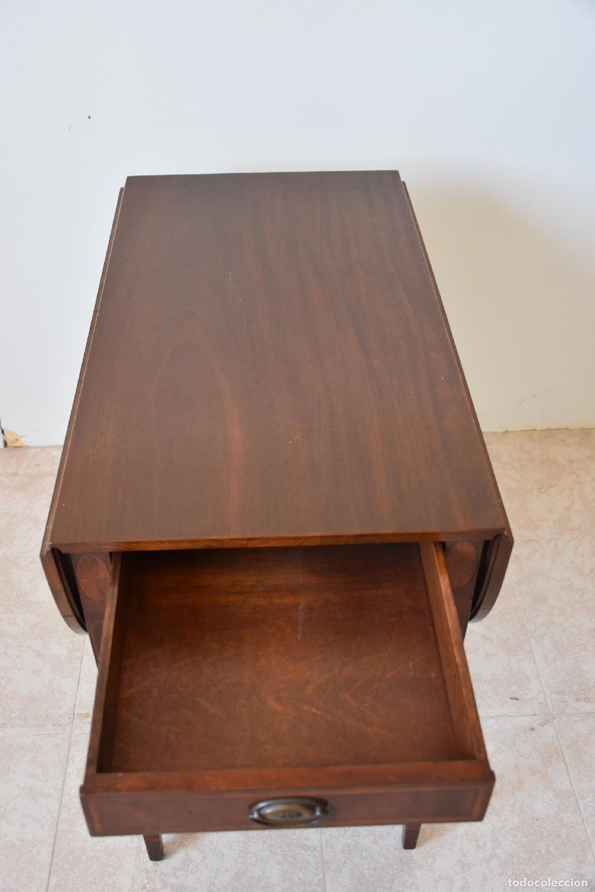 Antig&uuml;edades: Mesa inglesa con alas abatibles - Foto 2