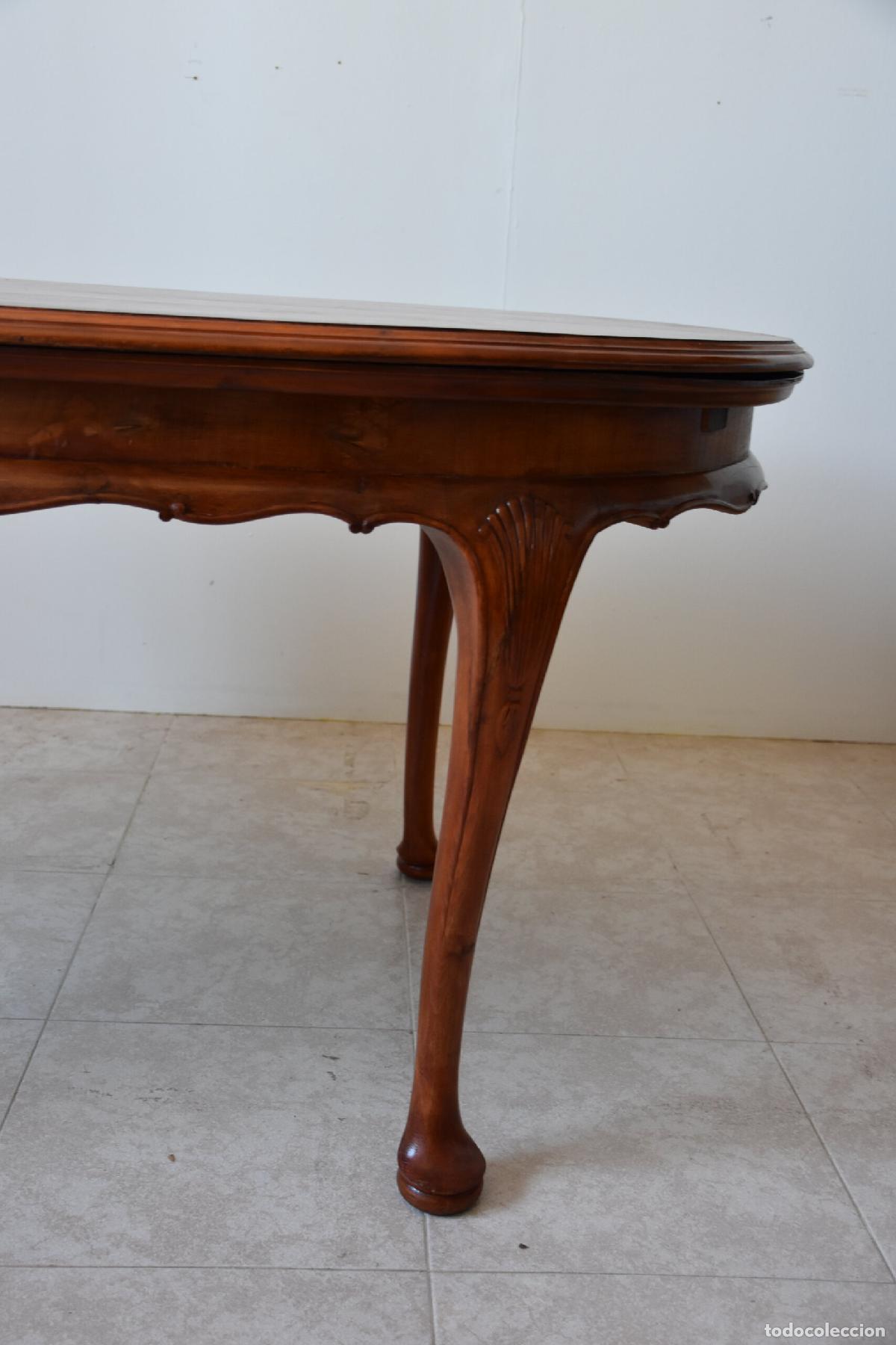 Antig&uuml;edades: Conjunto de comedor Chippendale con mesa extensible y 6 sillas - Foto 9