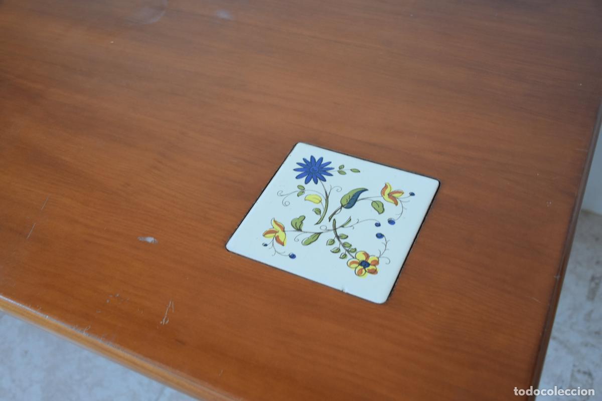 Antig&uuml;edades: Mesa rustica con azulejos ceramicos - Foto 4