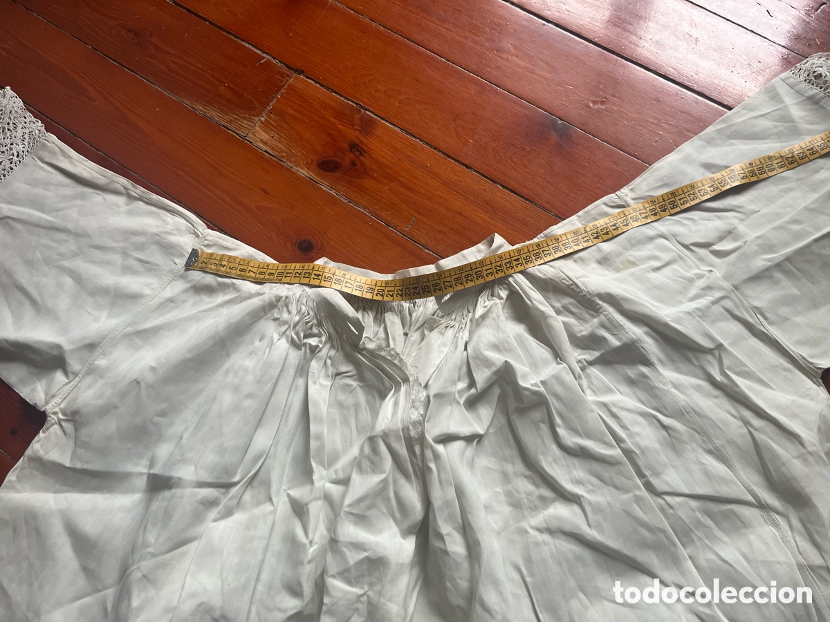 Antig&uuml;edades: Sobrepelliz antiguo de lino - Foto 7