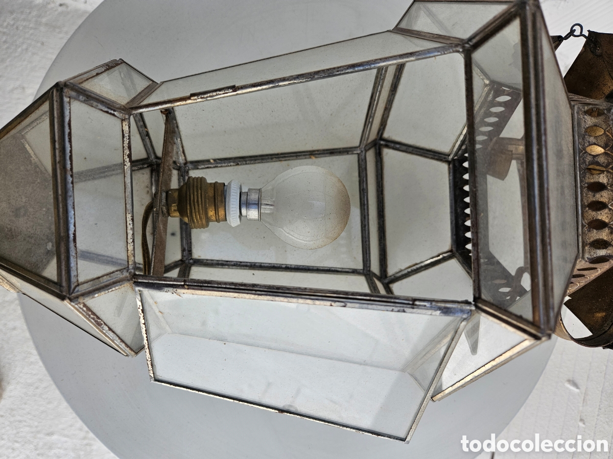 Antig&uuml;edades: L&aacute;mpara de techo estilo granadino - Foto 4