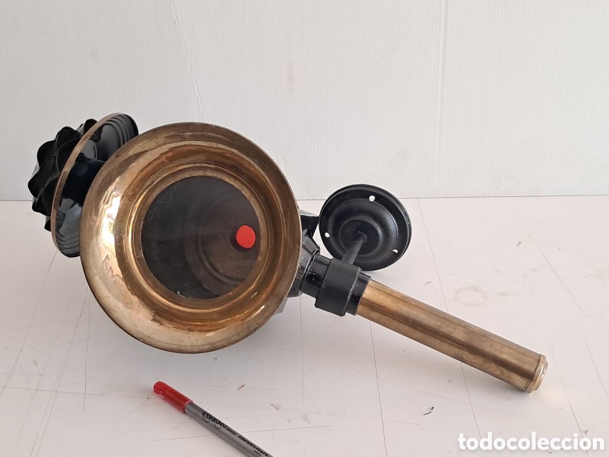 Antig&uuml;edades: Farol antiguo de chapa y bronce - Foto 8