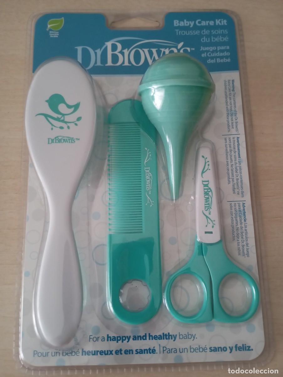 Antig&uuml;edades: Lote Beb&eacute; Dr Brown's peines tijeras aseo baby care kit nuevo precintado