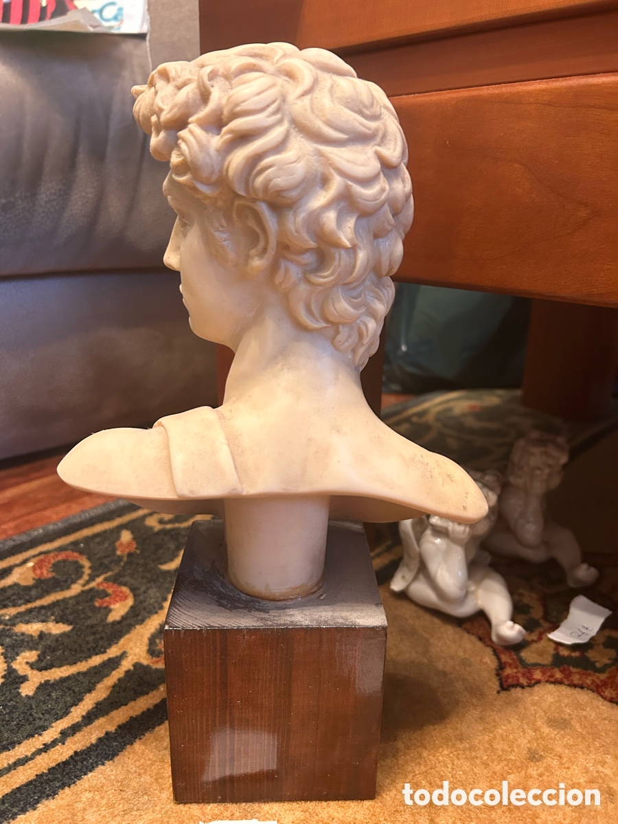 Antig&uuml;edades: Replica busto de David de Miguel Angel - Foto 3
