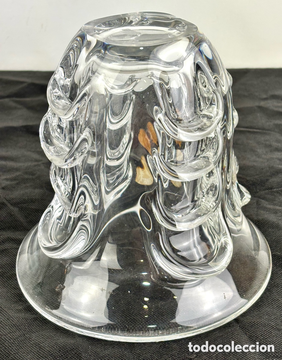 Antig&uuml;edades: JARR&Oacute;N DE CRISTAL &ldquo;VAL SAINT LAMBERT&rdquo;, FIRMADO - Foto 6