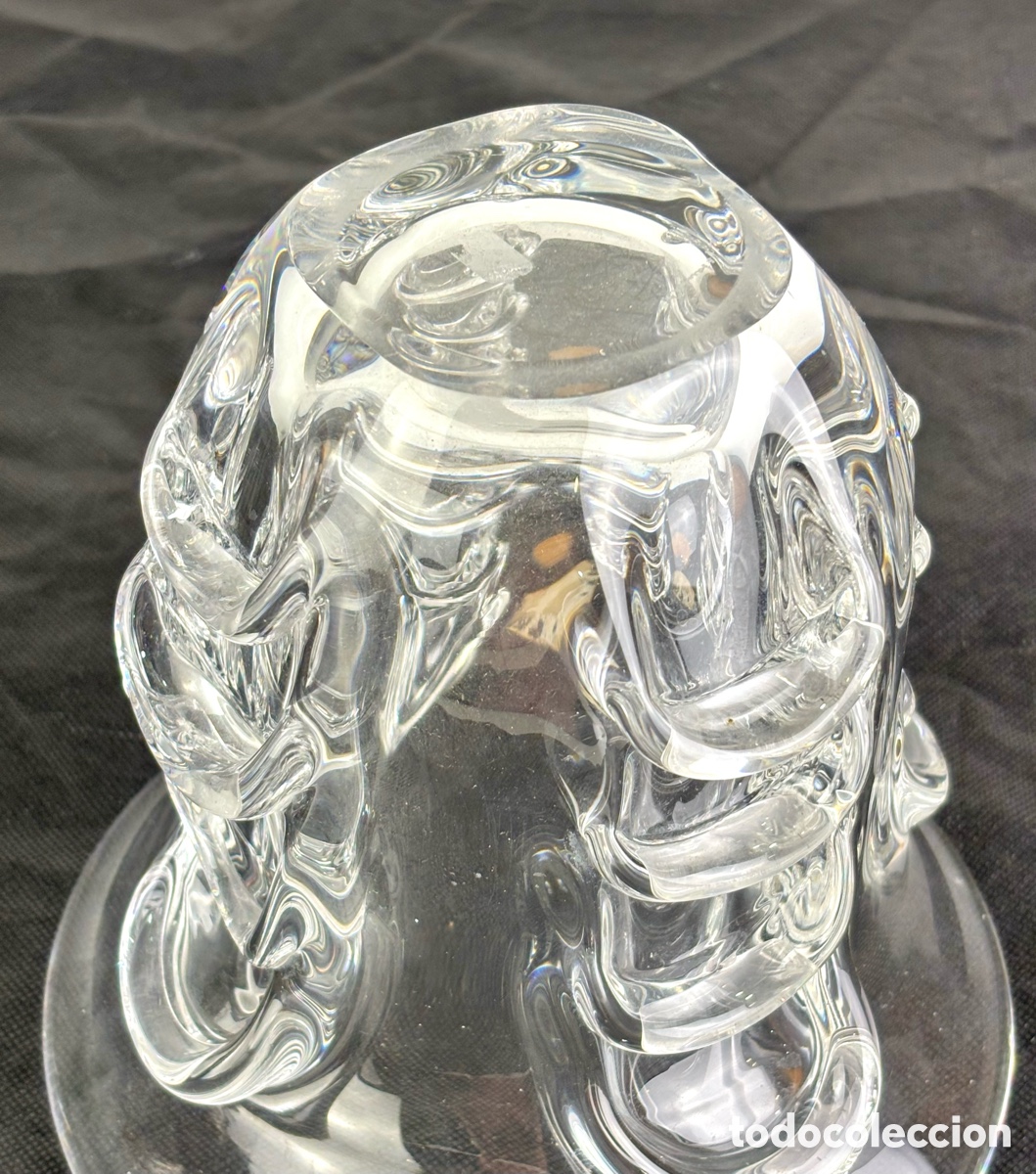Antig&uuml;edades: JARR&Oacute;N DE CRISTAL &ldquo;VAL SAINT LAMBERT&rdquo;, FIRMADO - Foto 7