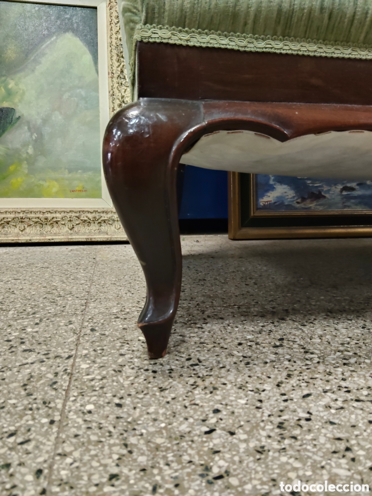Antig&uuml;edades: Tresillo de caoba Isabelino - Foto 4