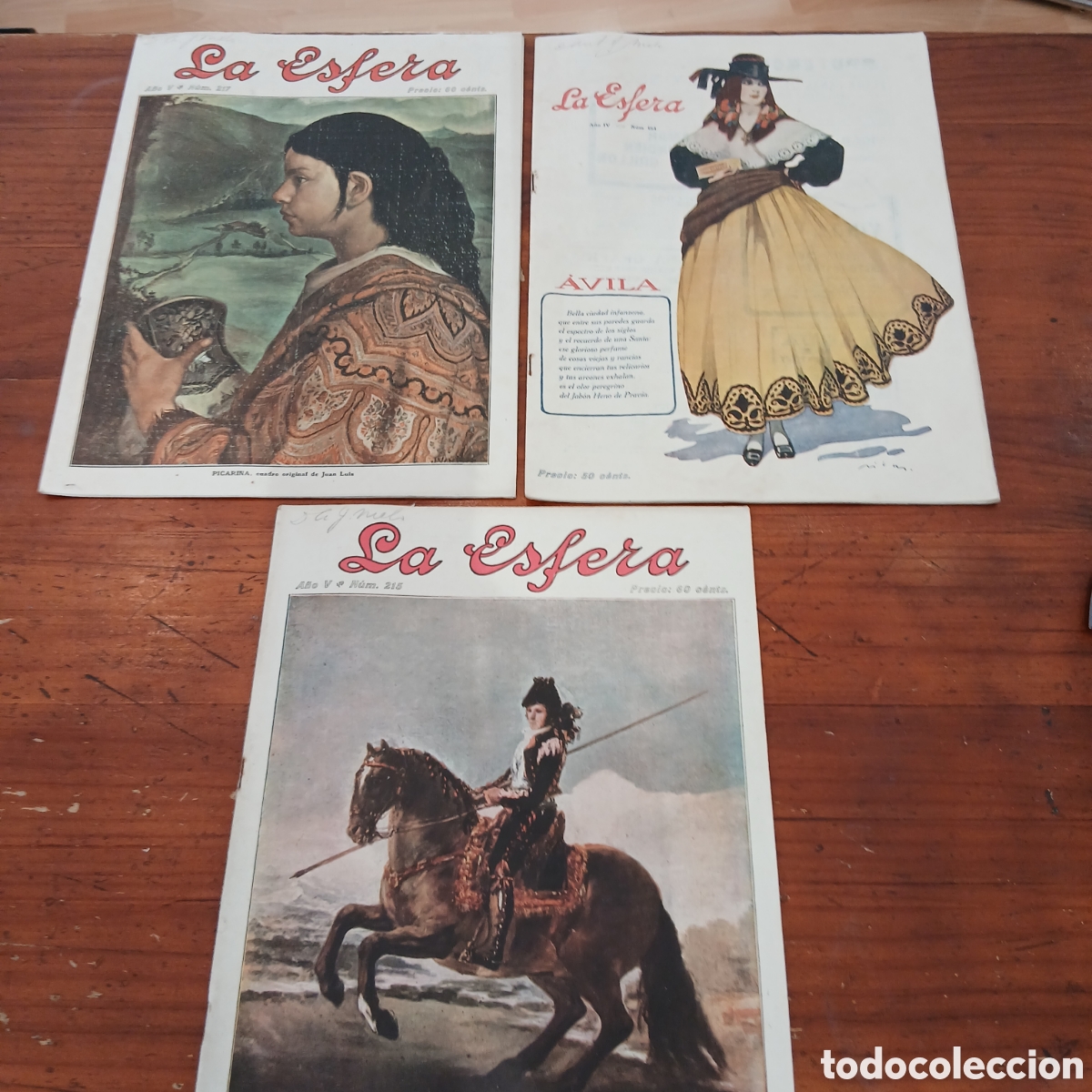 Antig&uuml;edades: Tres revistas La Esfera de 1917 y 1918