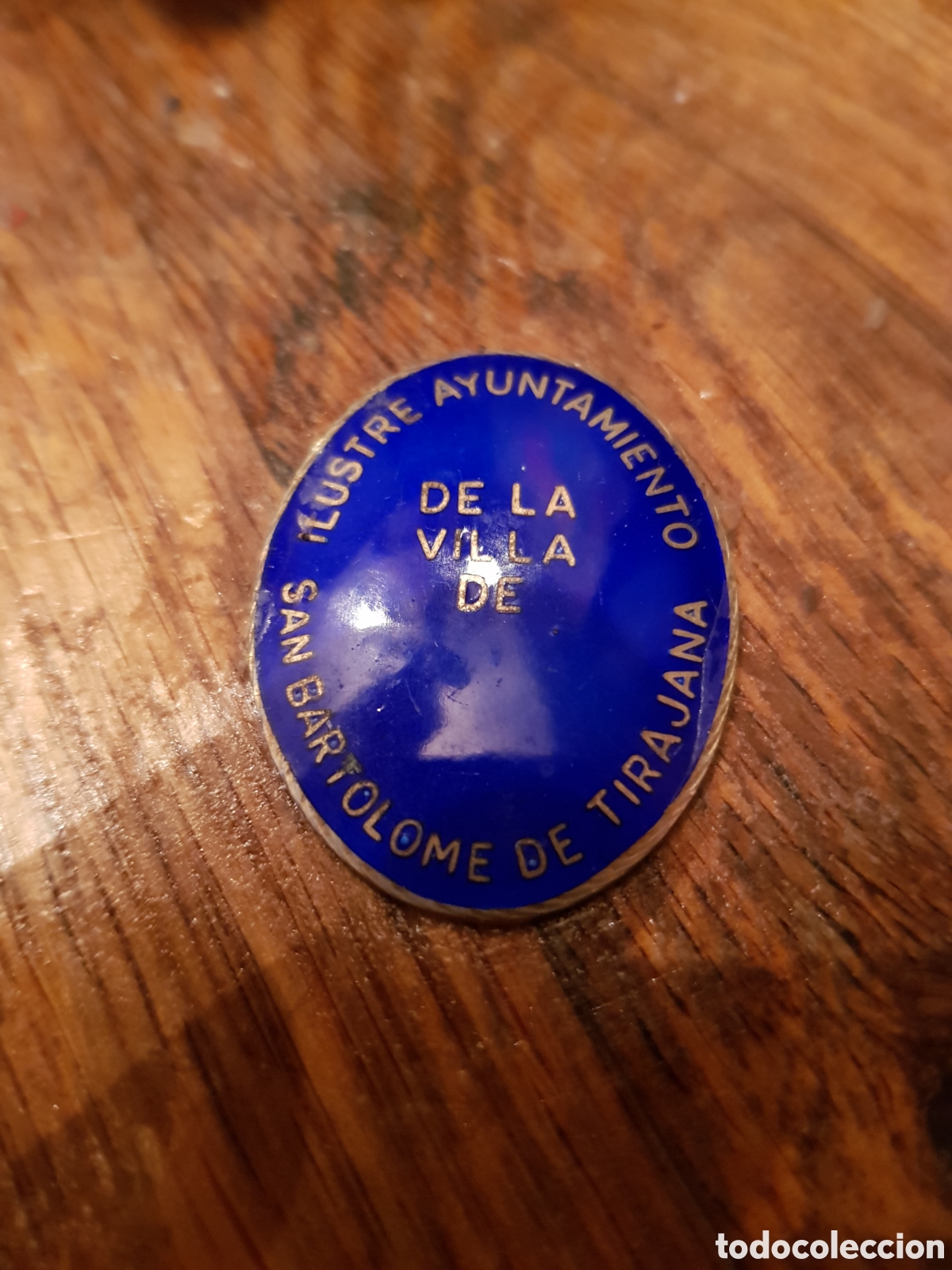 Antig&uuml;edades: ANTIGUA PLACA ESMALTADA DE SAN BARTOLOM&Eacute; DE TIRAJANA