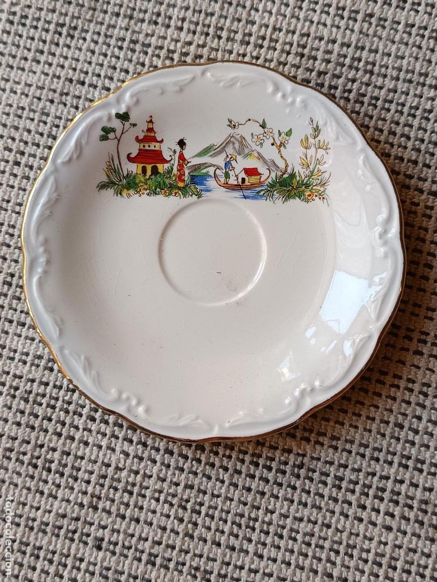 Antiquit&eacute;s: Platillo Digoin & Sarreguemines