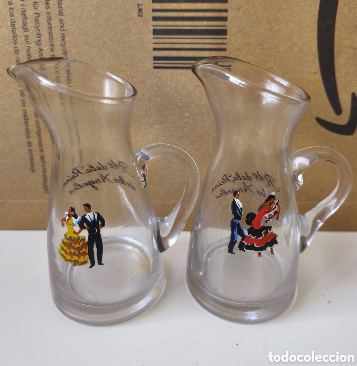 Antig&uuml;edades: jarritas de cristal vintage, a&ntilde;os 60