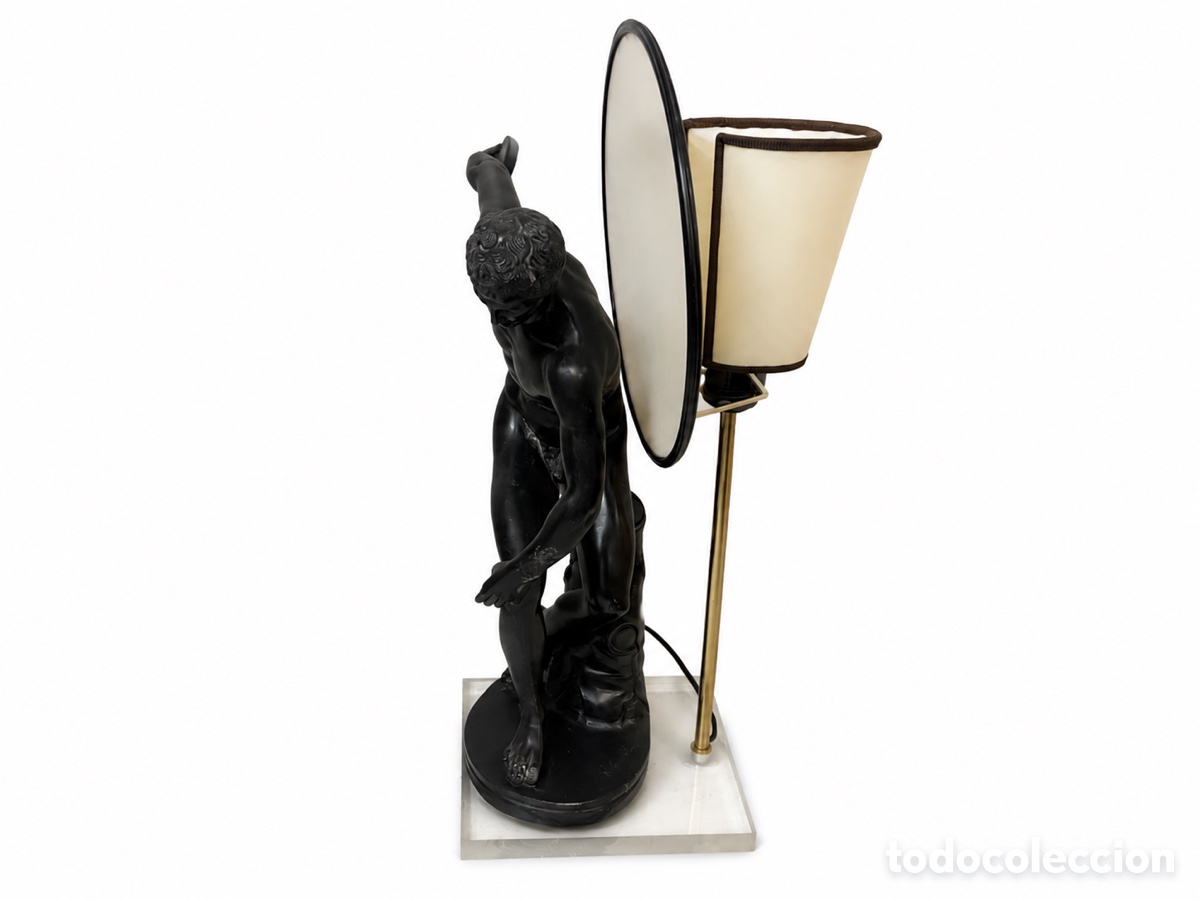 Antig&uuml;edades: L&aacute;mpara Art Neuveau Disc&oacute;bolo by Arnaldo Giannelli -Italia 1970&rsquo;s