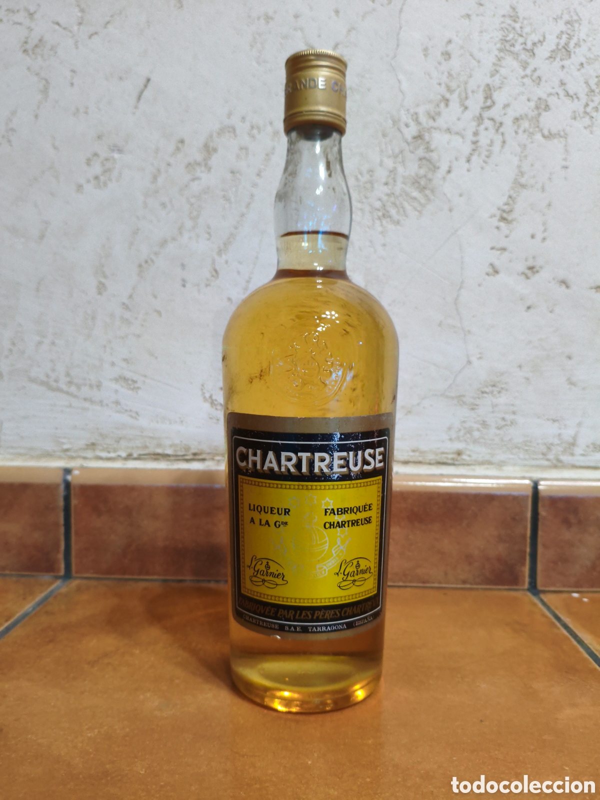 Antig&uuml;edades: Botella Chartreuse Tarragona