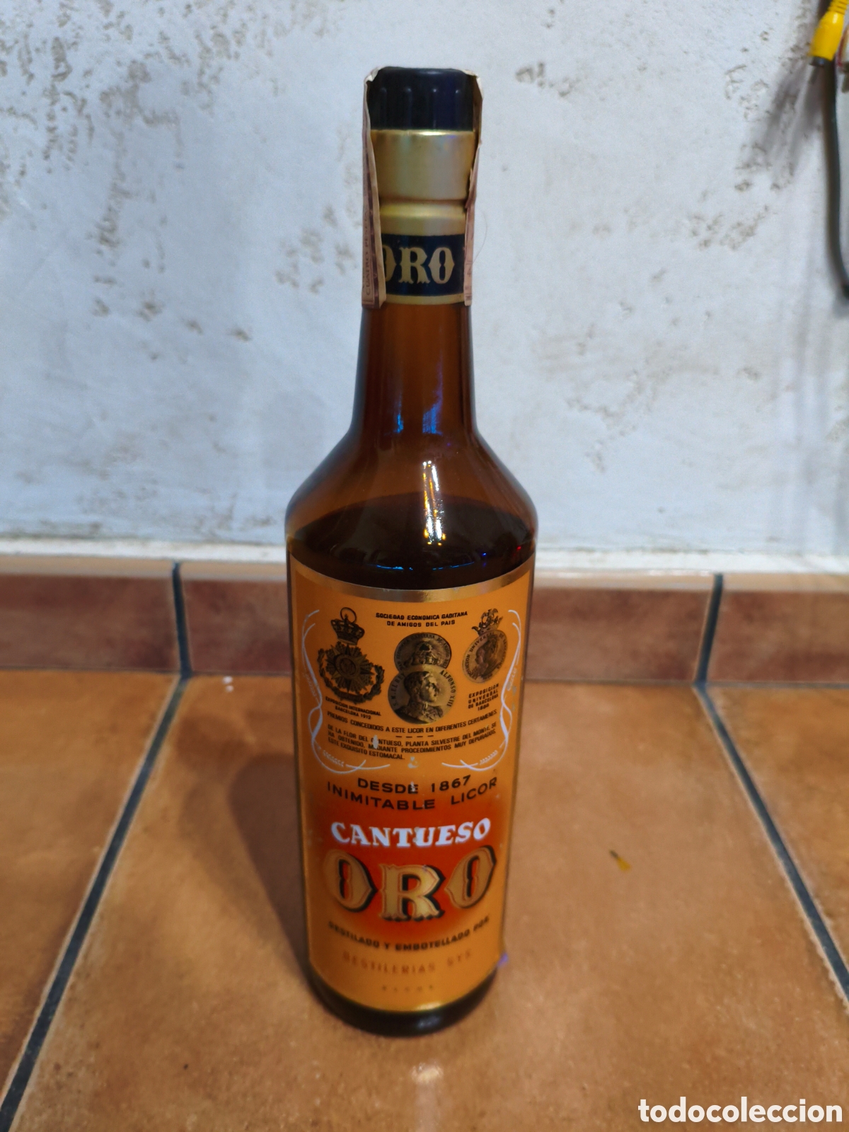 Antig&uuml;edades: Botella Oro Cantueso antigua