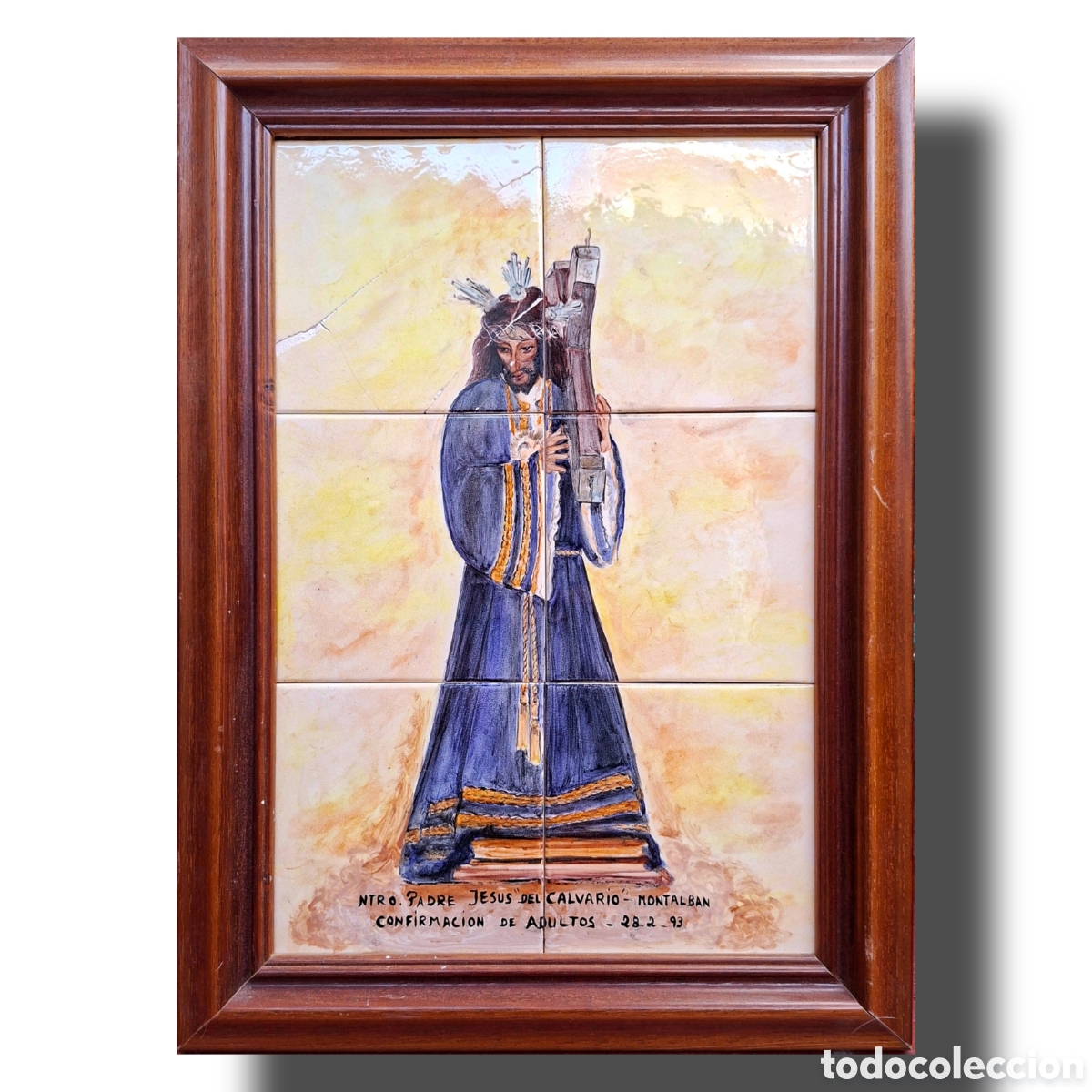 Antig&uuml;edades: Retablo cer&aacute;mico religioso