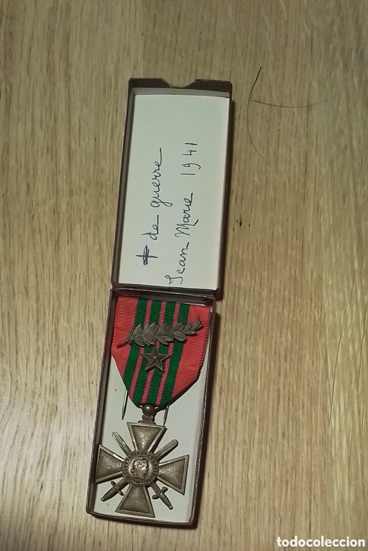 Antig&uuml;edades: Croix de Guerre 1939-45 con documentos - Foto 4
