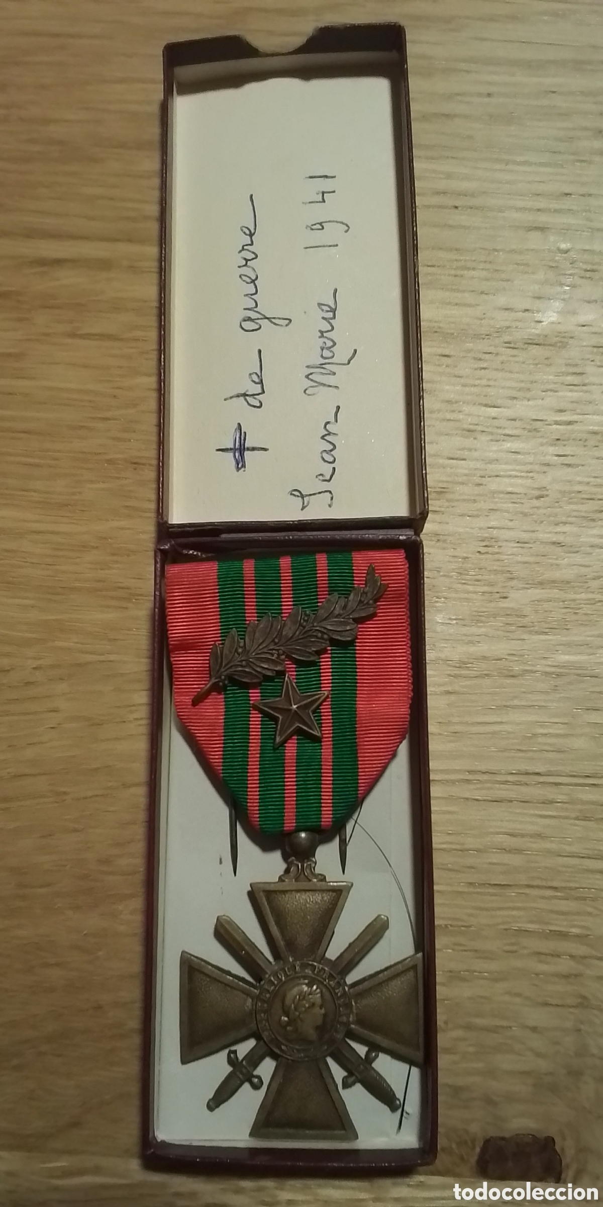 Antig&uuml;edades: Croix de Guerre 1939-45 con documentos - Foto 5