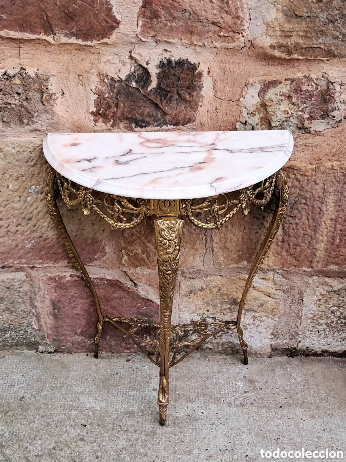 Antig&uuml;edades: Consola m&aacute;rmol y bronce