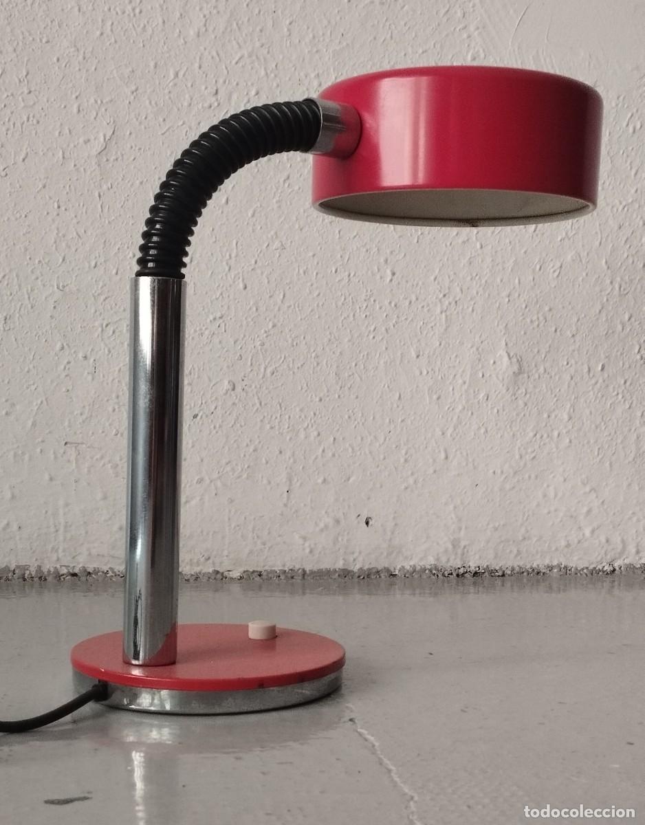 Antiquit&eacute;s: L&aacute;mpara flexo de mesa vintage a&ntilde;os 70