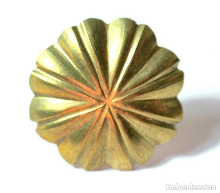 Antiquit&auml;ten: Chincheta antigua para restauraci&oacute;n, tapicer&iacute;a o decoraci&oacute;n, metal Color Oro, Di&aacute;metro 3.3 cm
