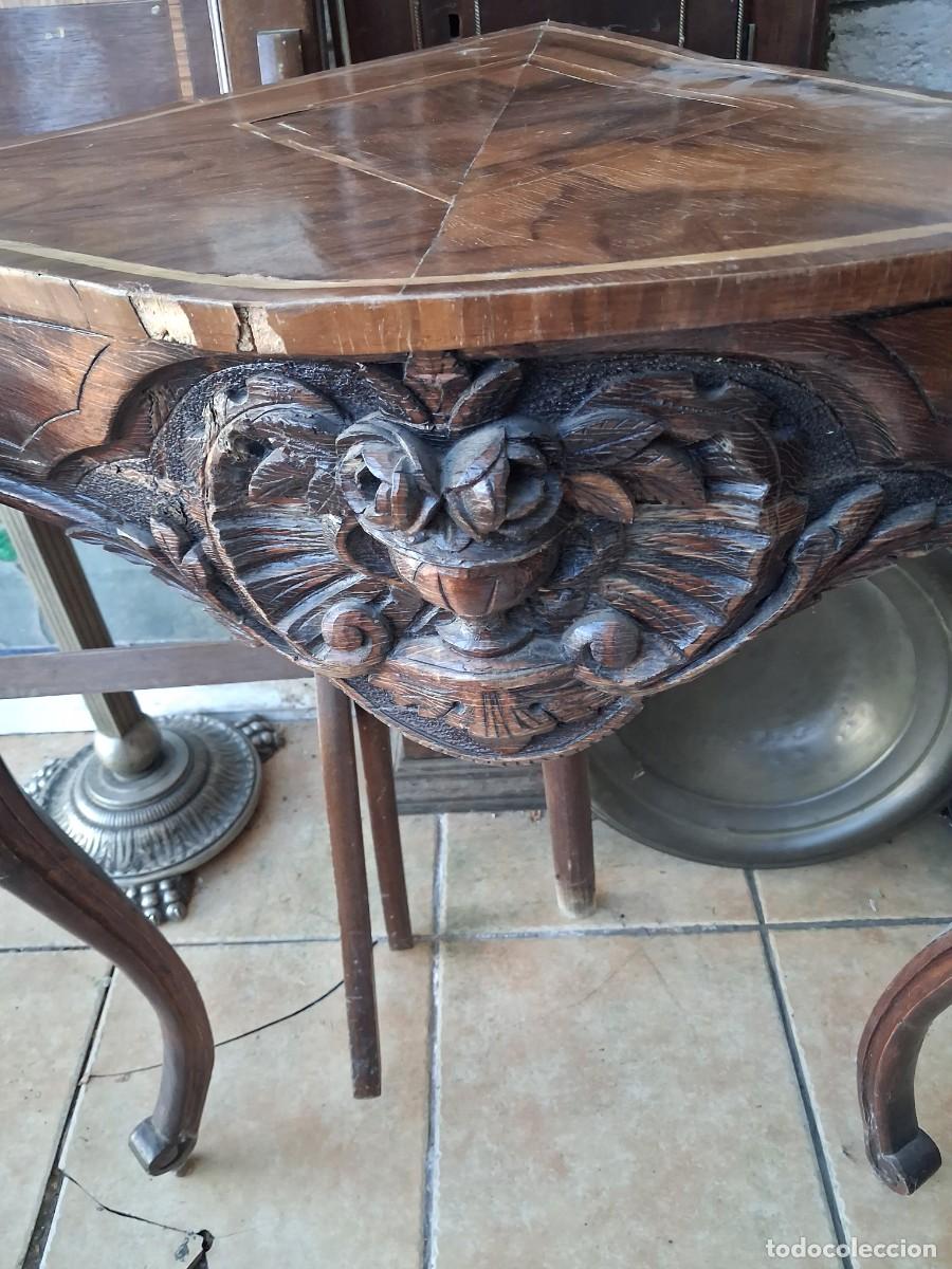 Antig&uuml;edades: Antigua consola rinconera - Foto 2