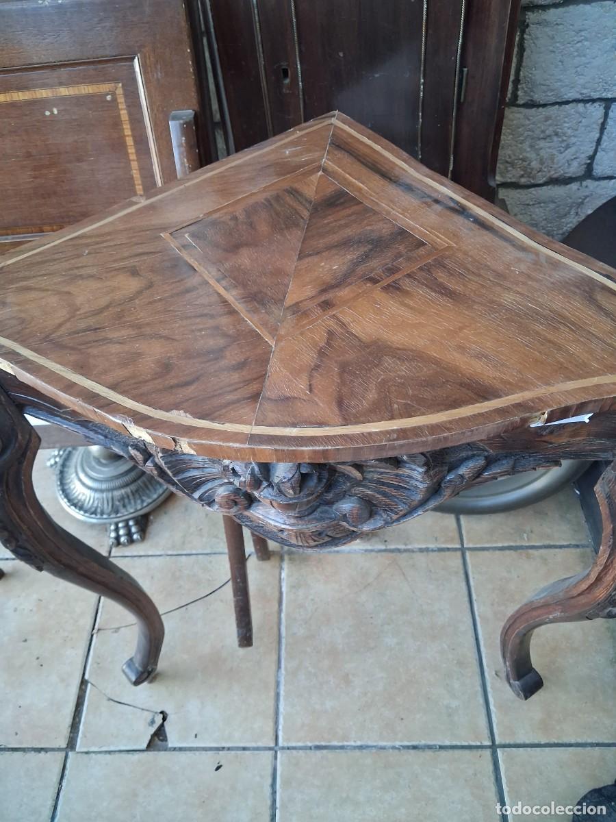 Antig&uuml;edades: Antigua consola rinconera - Foto 3