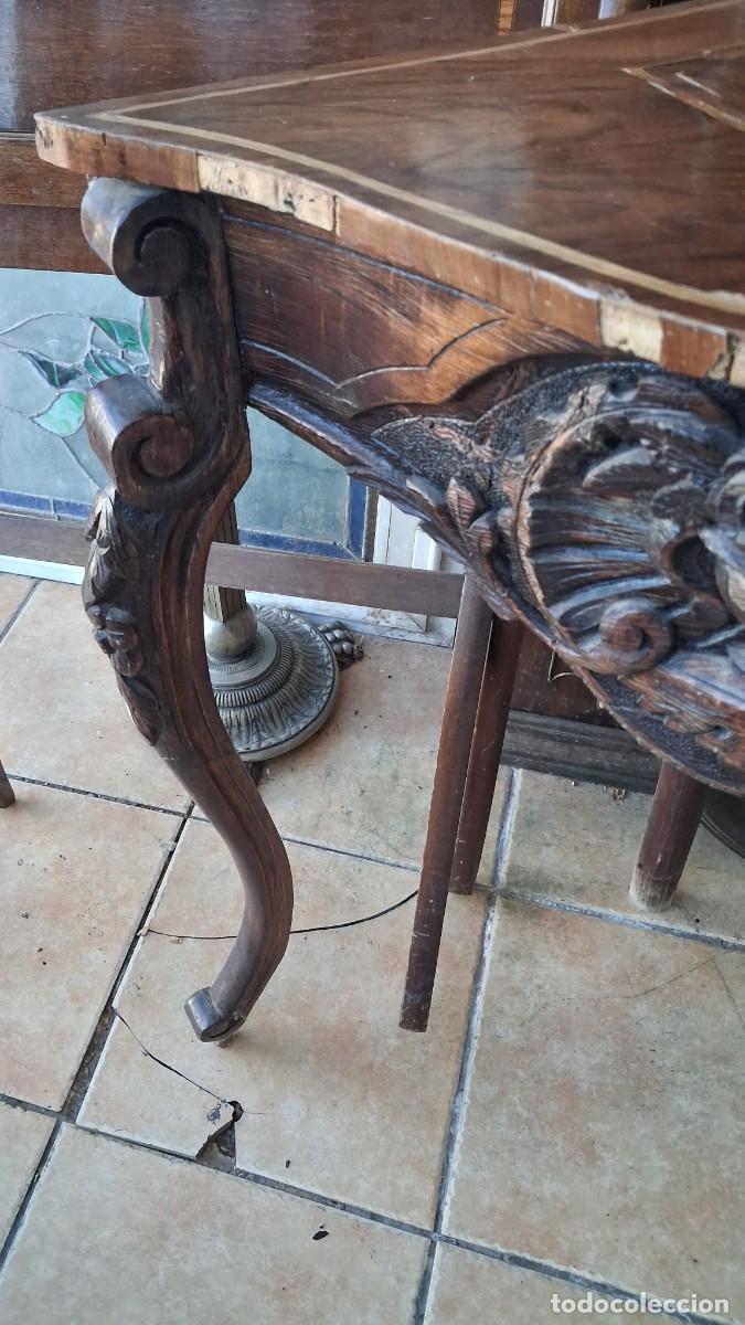 Antig&uuml;edades: Antigua consola rinconera - Foto 4
