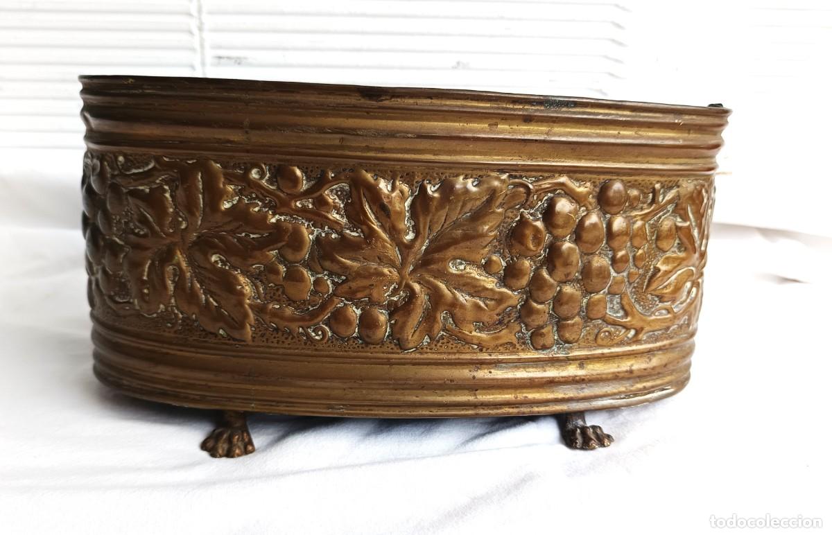 Antig&uuml;edades: Jardini&egrave;re - Lat&oacute;n dorado, Bronce dorado, Lat&oacute;n fundido - Jardiniere Reino Unido - Antiguo - 1900
