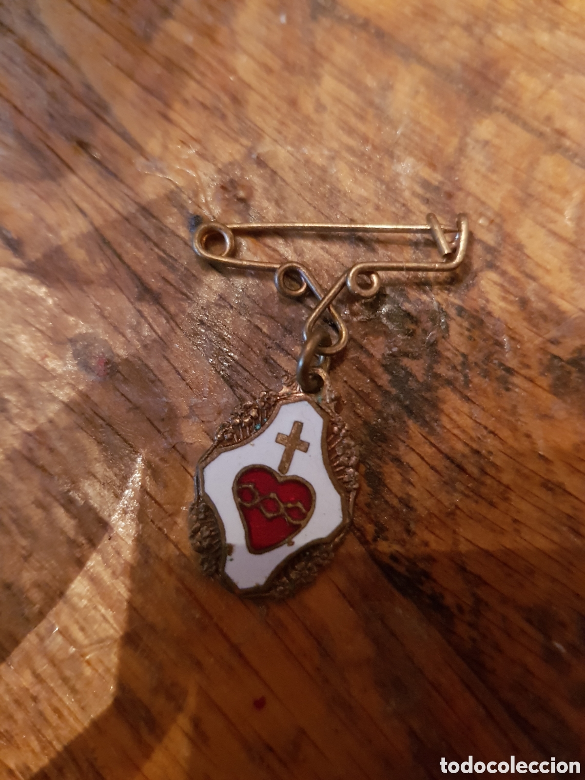 Antig&uuml;edades: ANTIGUA MEDALLA SAGRADO CORAZ&Oacute;N DE JES&Uacute;S
