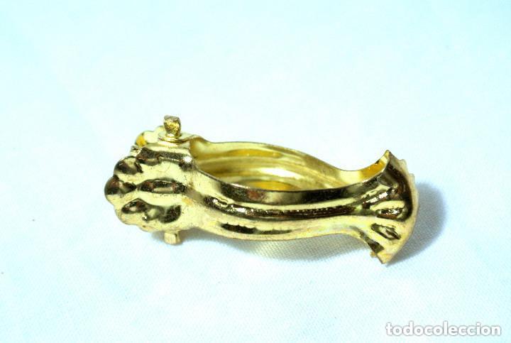 Antig&uuml;edades: Pinza vintage para cortina, Metal Color oro, Decoraci&oacute;n retro aut&eacute;ntica