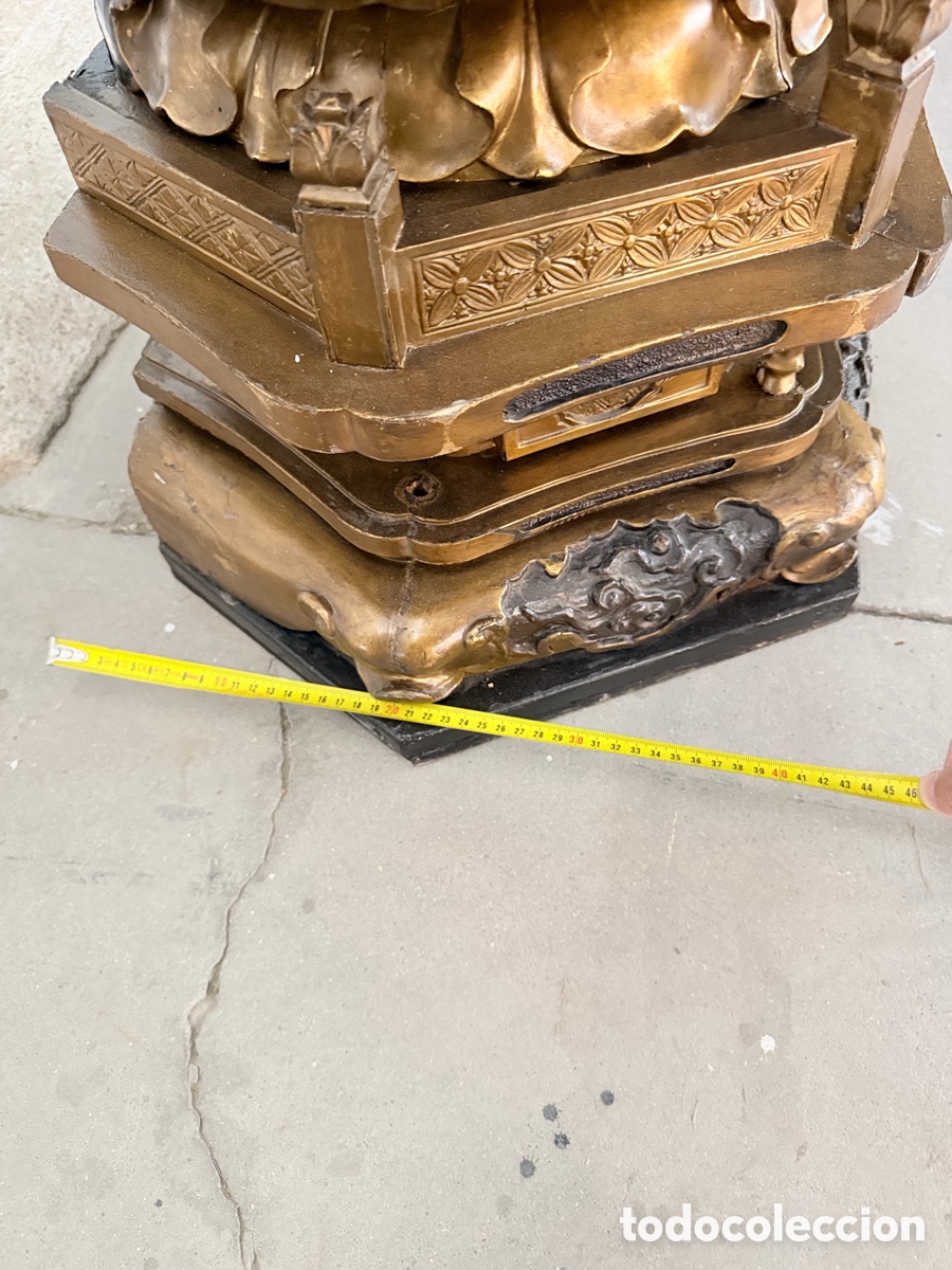 Antig&uuml;edades: buda antigua madera maciza - Foto 14