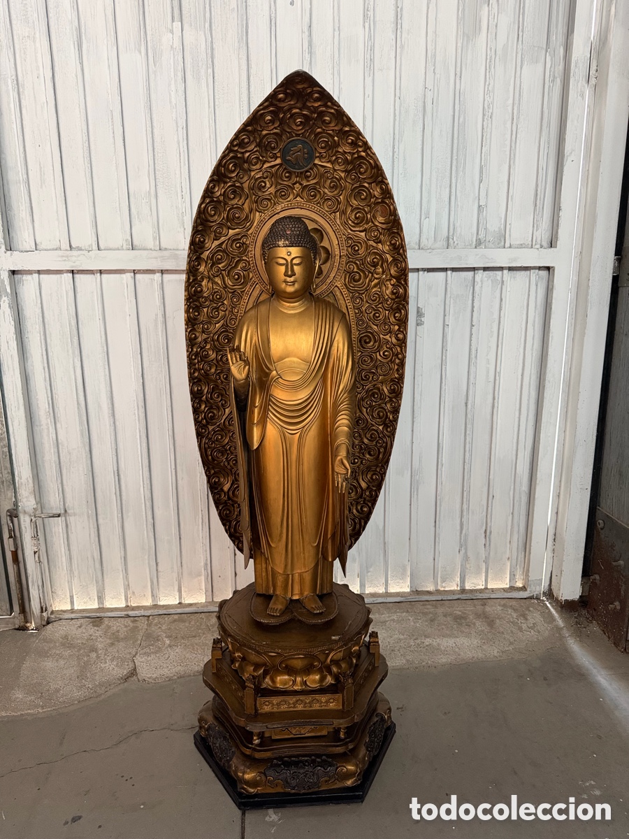 Antig&uuml;edades: buda antigua madera maciza