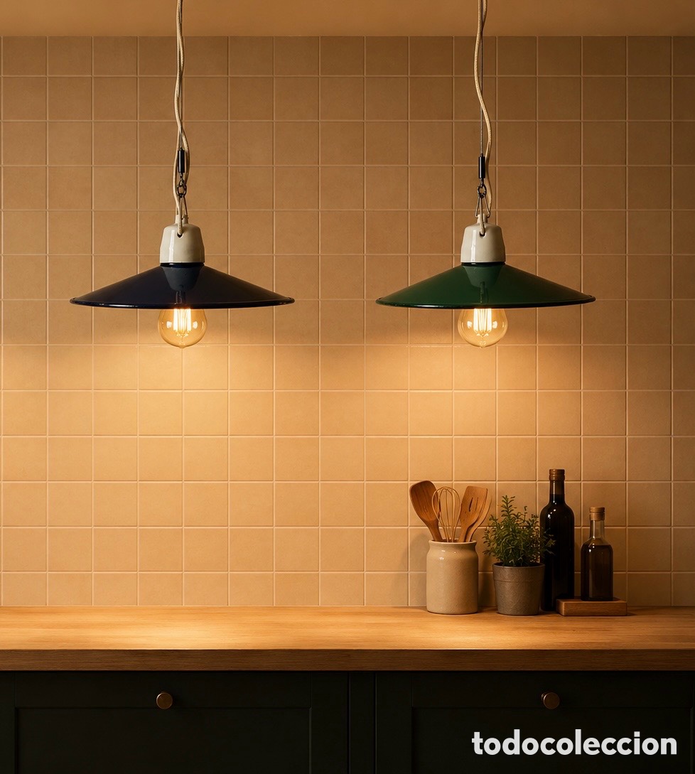 Antiquit&eacute;s: 2 L&Aacute;MPARAS MID CENTURY INDUSTRIAL