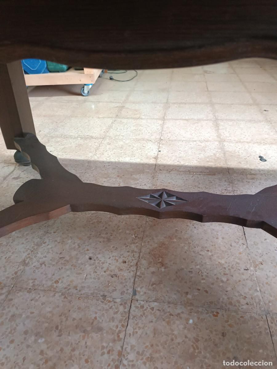 Antig&uuml;edades: Mesa de comedor extensible y 6 sillas - Foto 6