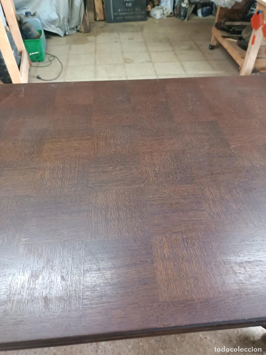 Antig&uuml;edades: Mesa de comedor extensible y 6 sillas - Foto 8