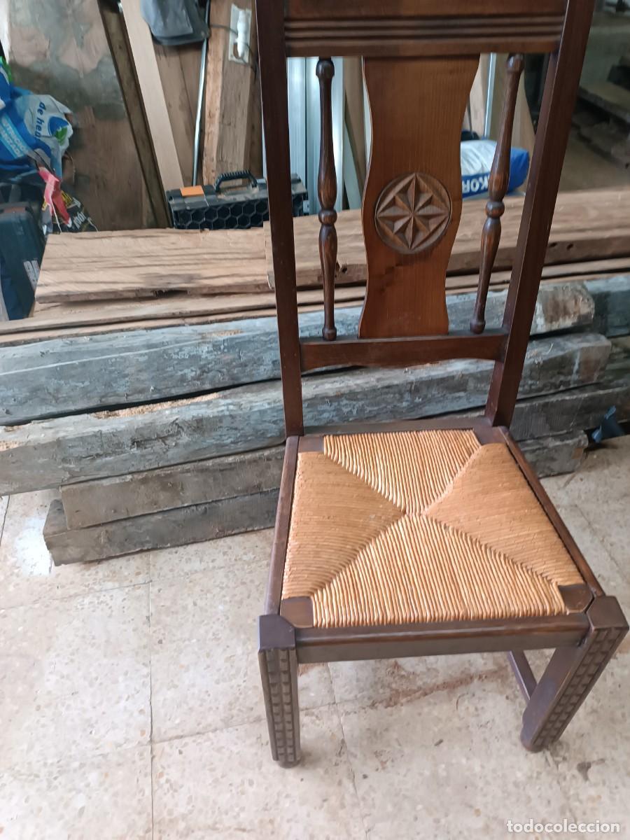 Antig&uuml;edades: Mesa de comedor extensible y 6 sillas - Foto 12