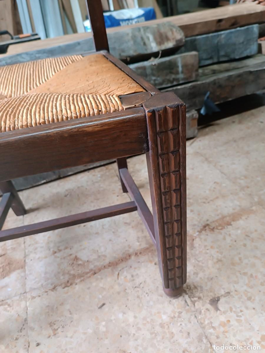 Antig&uuml;edades: Mesa de comedor extensible y 6 sillas - Foto 14