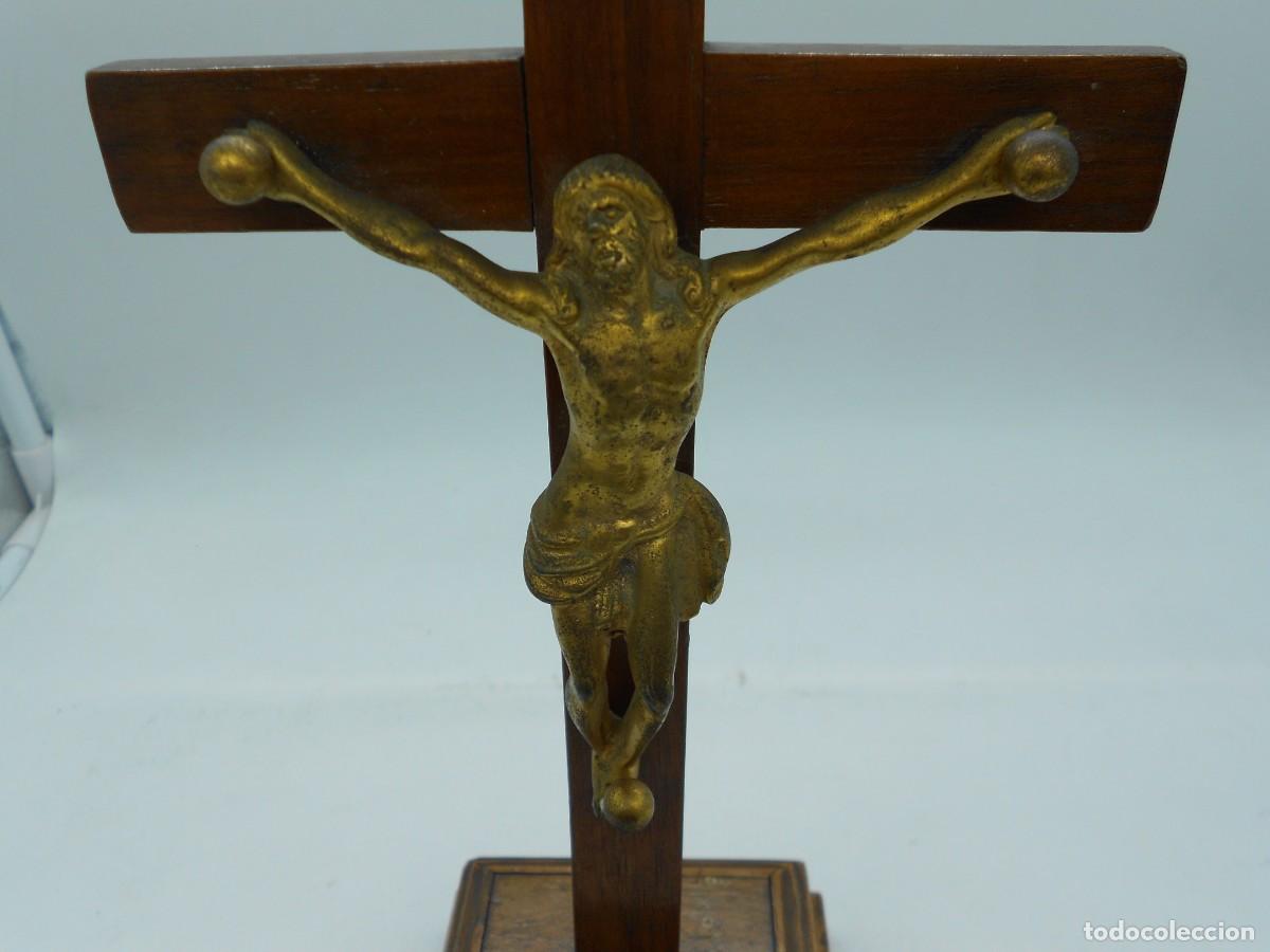 Antig&uuml;edades: cruz de madera desmontable 24 cm - Foto 2