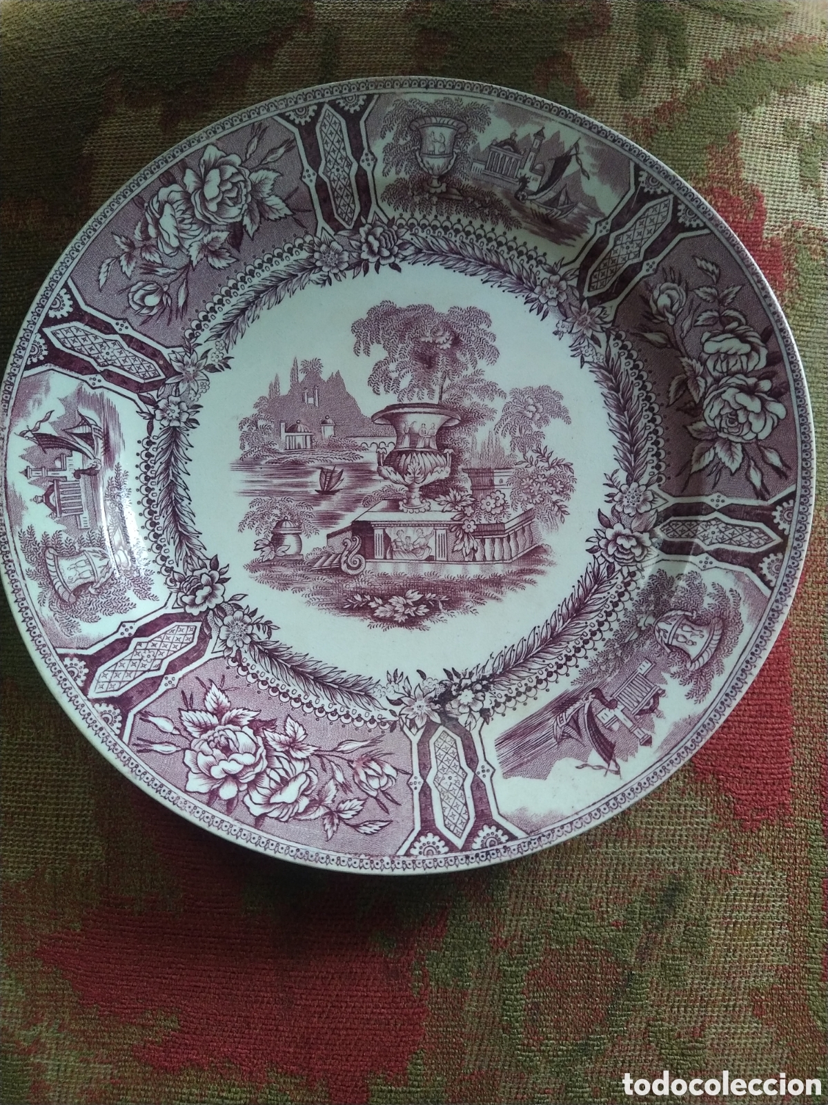 Antig&uuml;edades: Sargadelos antiguo .Plato llano