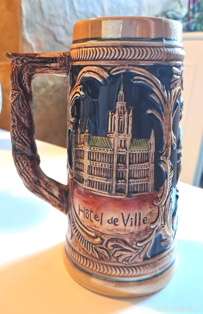 Antig&uuml;edades: JARRA DE CERVEZA BELGA BRUSELAS VINTAGE