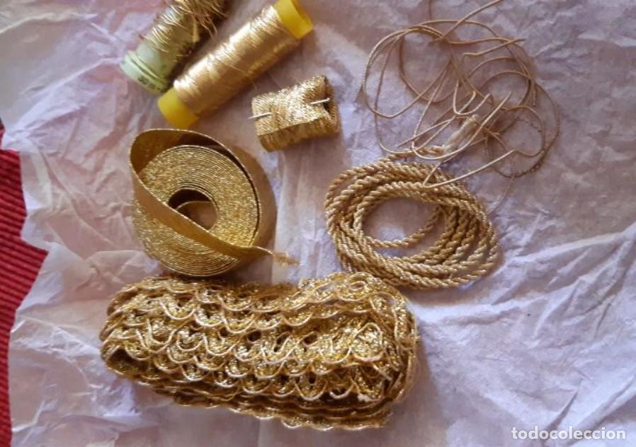 Antig&uuml;edades: RESTOS PARA BORDAR ORO FINO