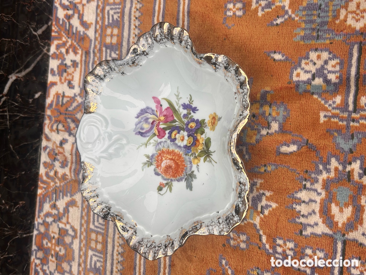 Antig&uuml;edades: Cuenco decorativo vintage (tipo covilhete)
