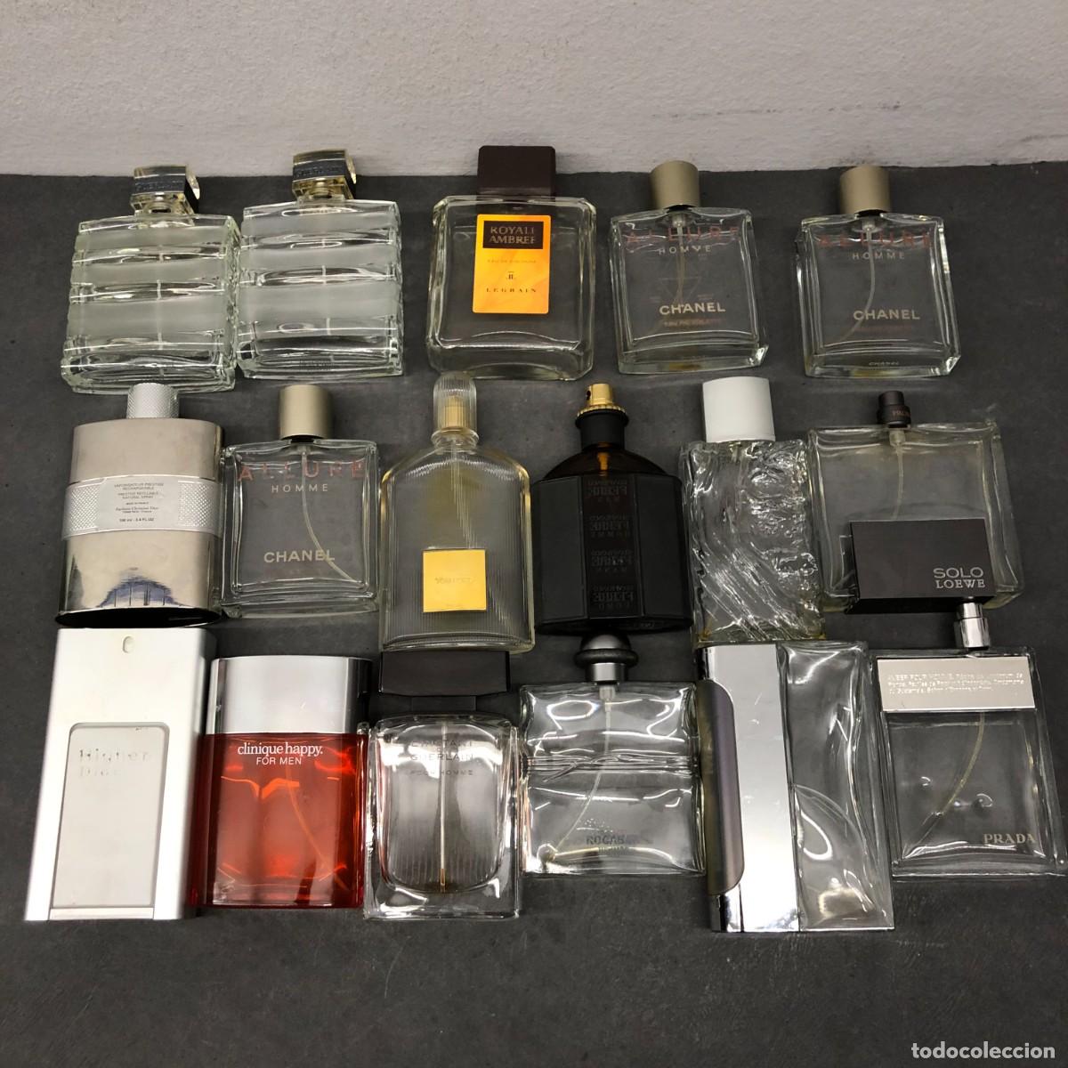 Antig&uuml;edades: LOTE DE 17 BOTELLAS PERFUME MARCAS - CHANEL, DIOR, TOM FORD, ROCHAS, LOEWE, PRADA, ETC. / 1993