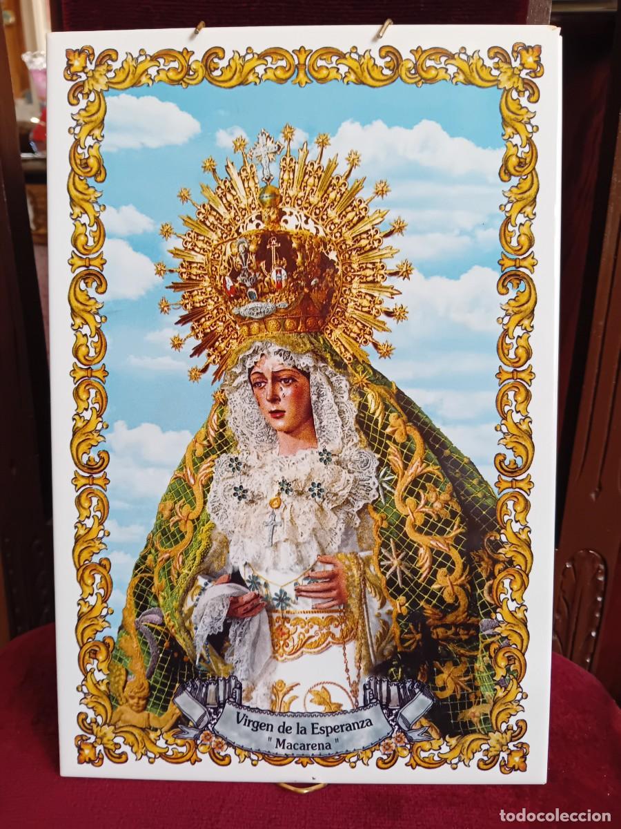 Antig&uuml;edades: Virgen de la Esperanza &rdquo; Macarena &rdquo;azulejo, made in EU.