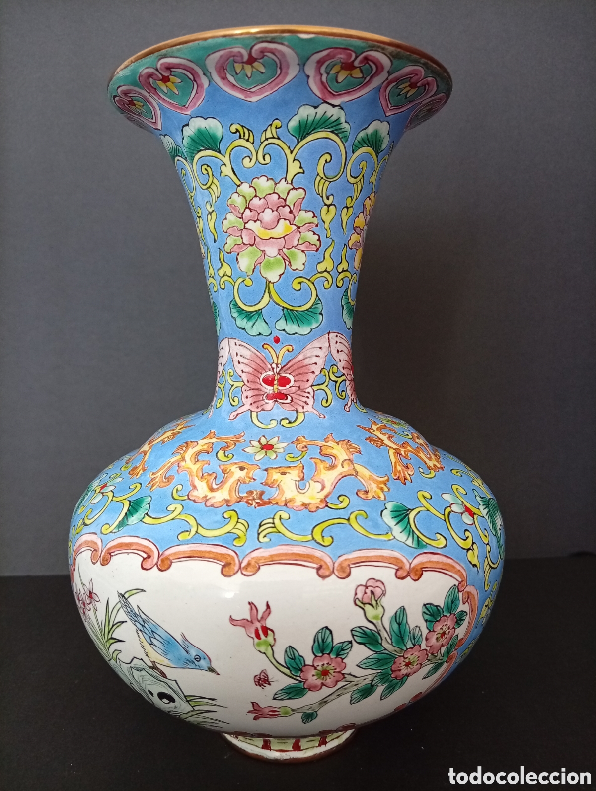 Antig&uuml;edades: Precioso jarr&oacute;n China esmaltado