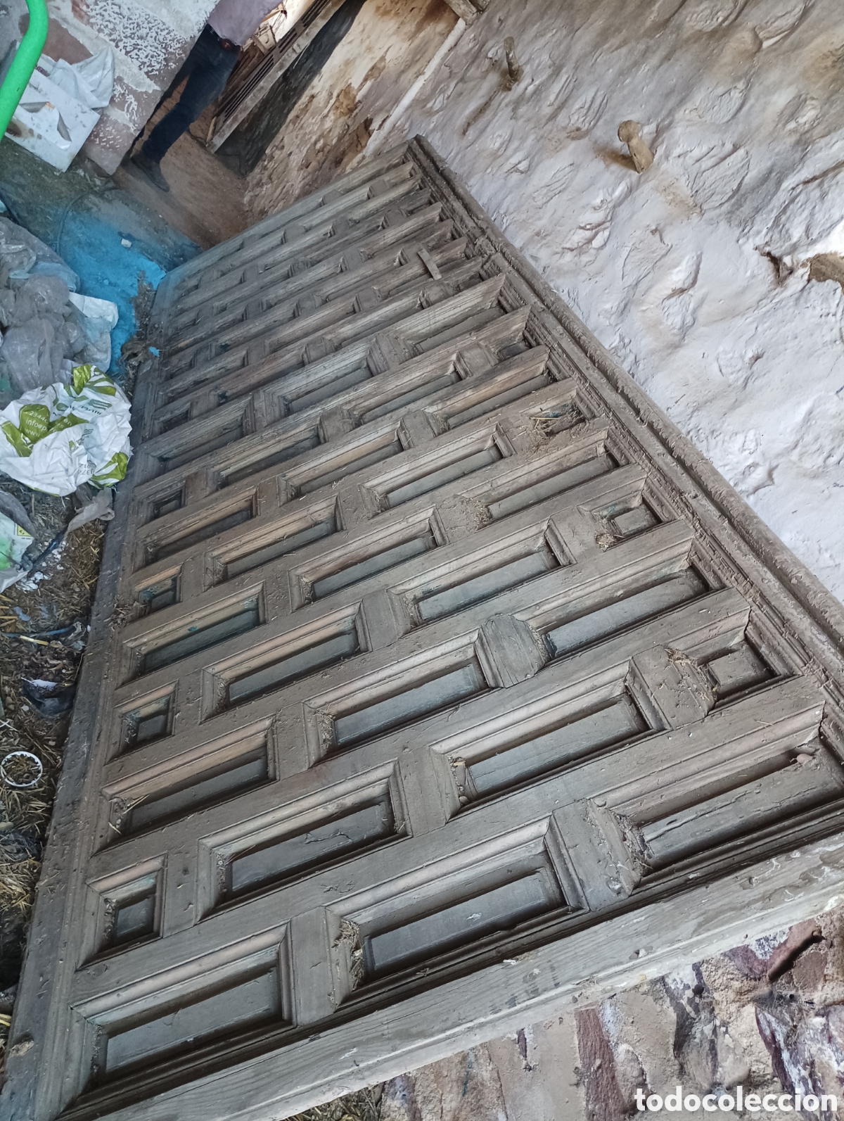 Antig&uuml;edades: PORT&Oacute;N ANTIGUO DE MADERA 370x270 - Foto 2