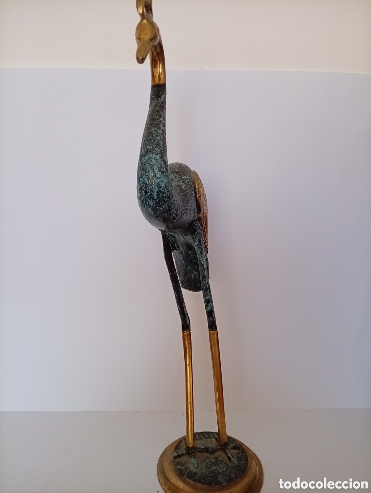 Antig&uuml;edades: Preciosa figura garza en bronce - Foto 7