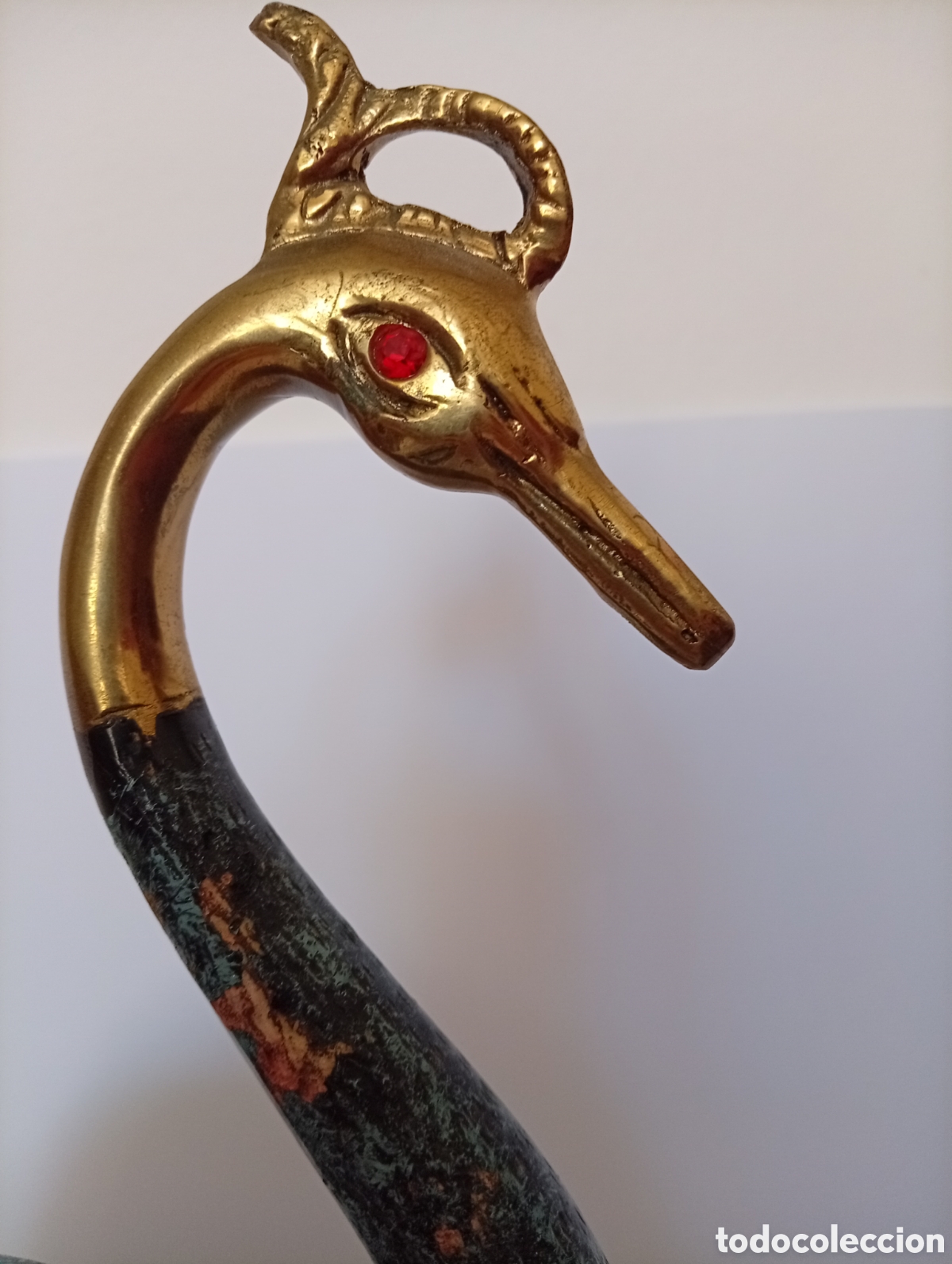Antig&uuml;edades: Preciosa figura garza en bronce - Foto 8