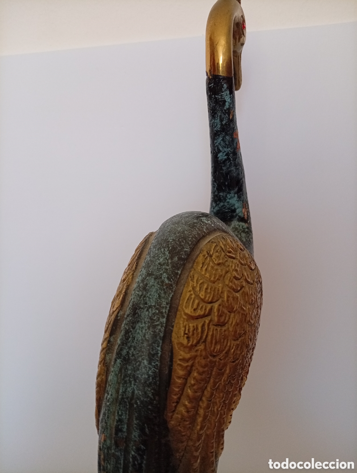 Antig&uuml;edades: Preciosa figura garza en bronce - Foto 10